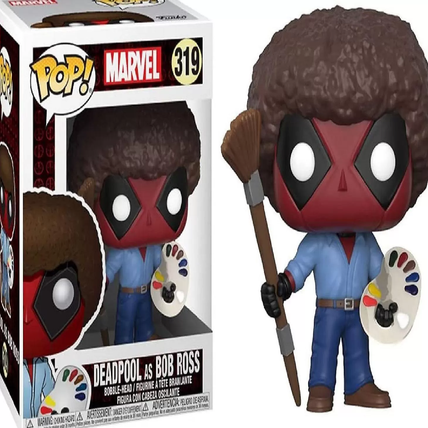 Oriental Trading Funko Pop! Marvel: Deadpool Playtime- Bob Ross Vinyl Figure* Character Toys