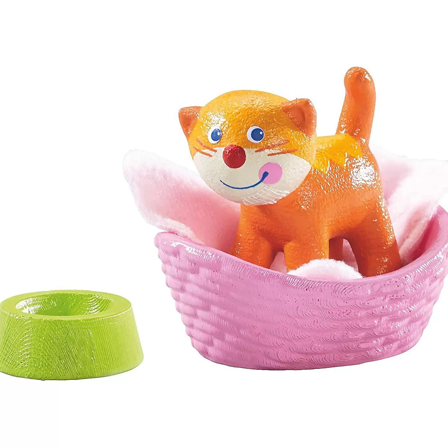 Oriental Trading Haba Little Friends Cat Kiki With Basket, Blanket & Bowl* Character Toys