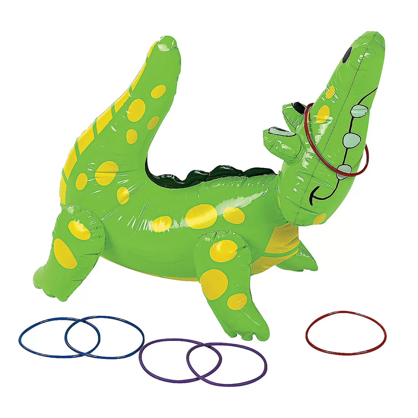 Oriental Trading Inflatable Alligator Ring Toss Game* Bean Bag & Ring Toss