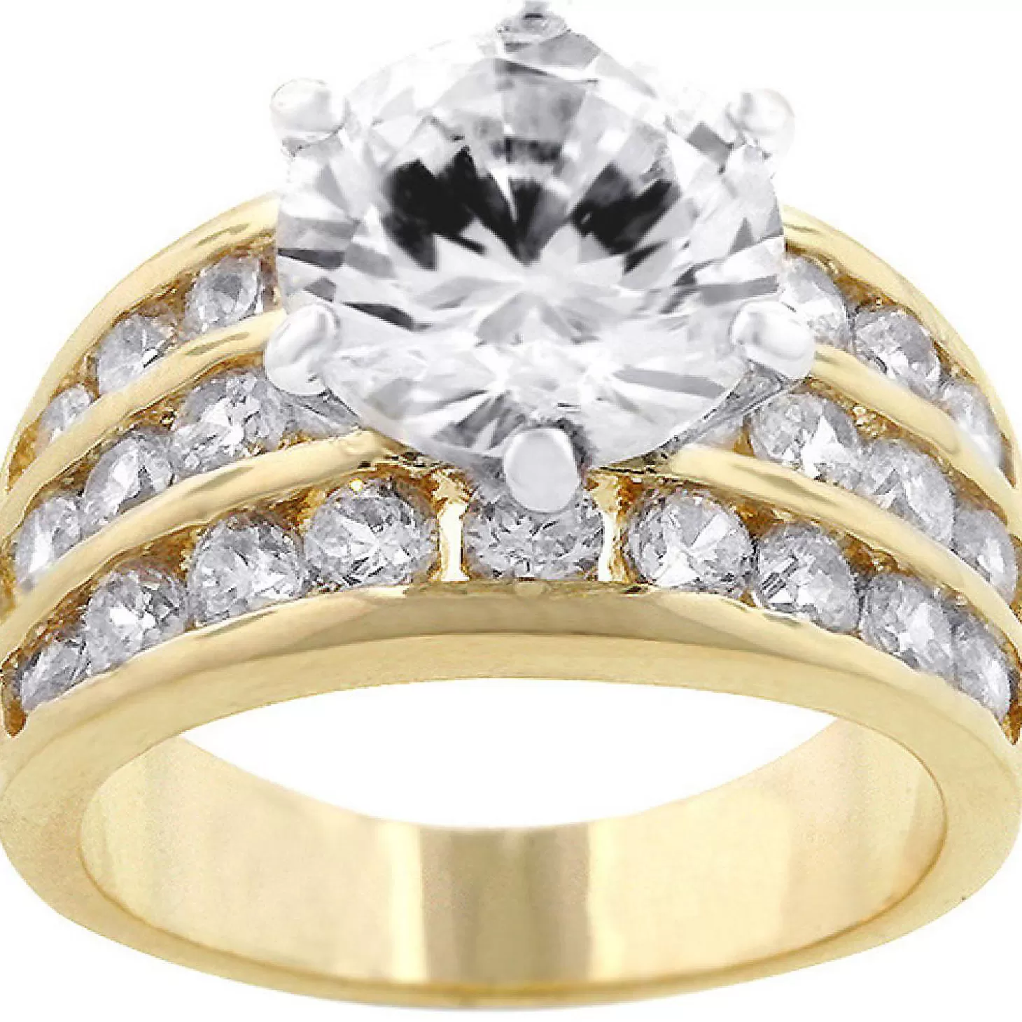 Oriental Trading J Goodin Classic Gold Engagement Ring Size 9* Rings