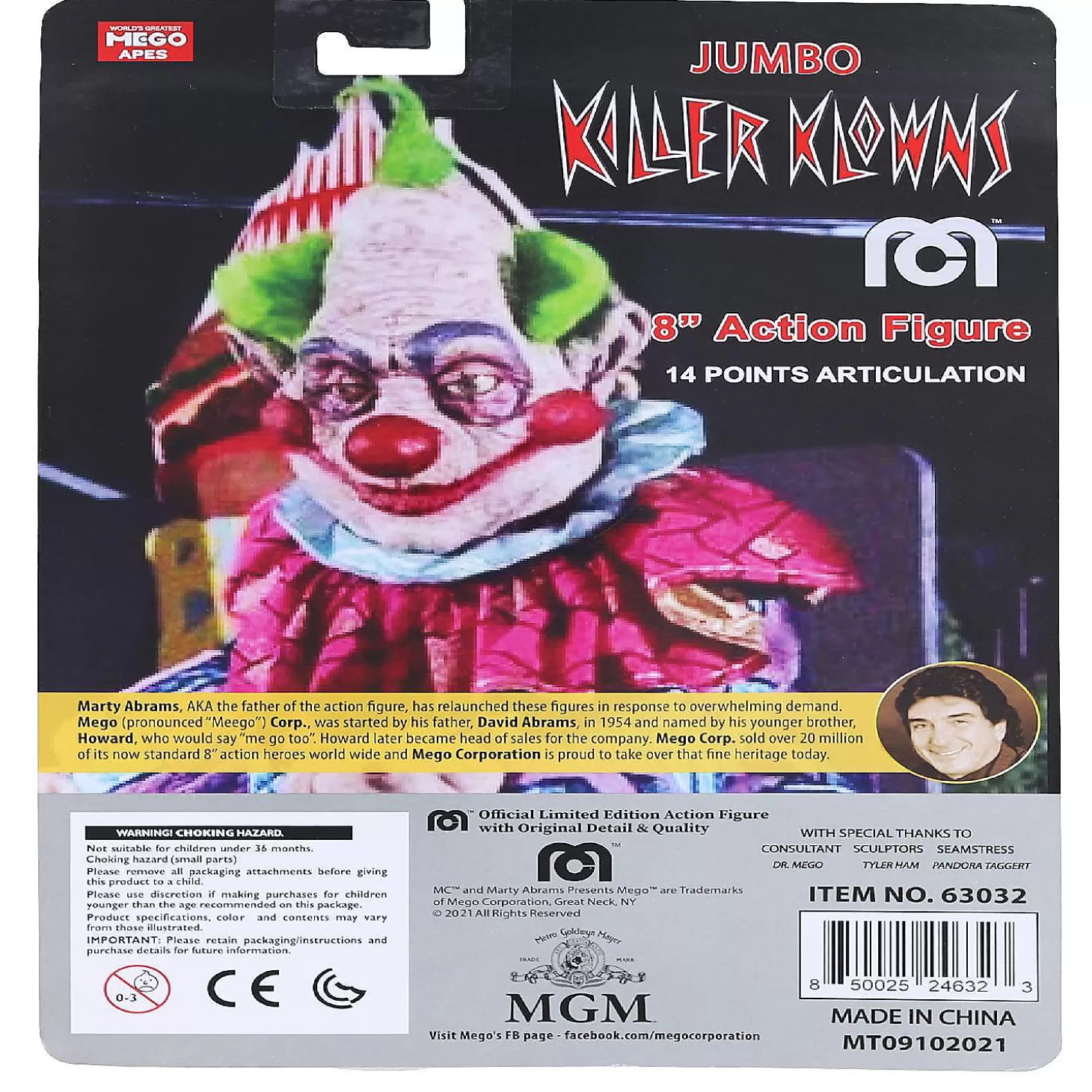 Oriental Trading Killer Klowns 8 Inch Mego Action Figure* Character Toys