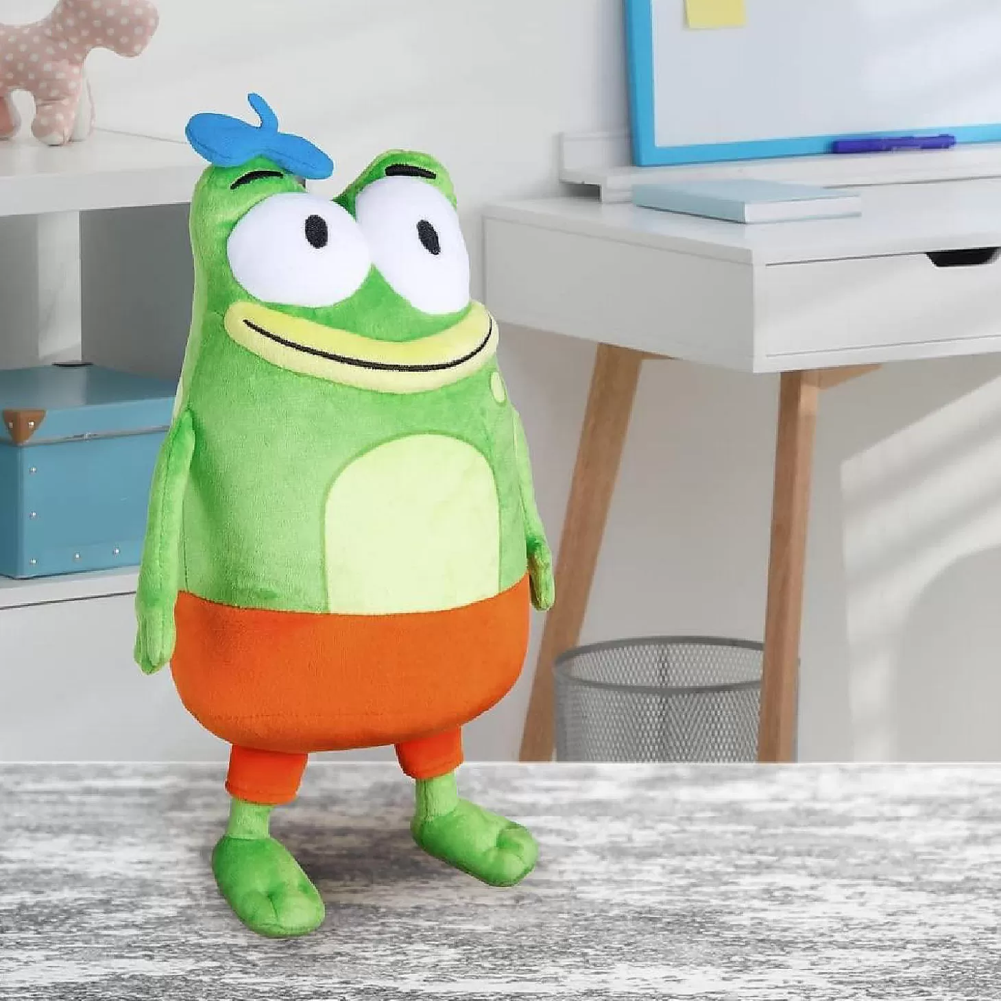 Oriental Trading Lets Go Luna! Andy Hopper The Green Frog Plush Doll Pbs Kids Cartoon Animated Figure Mighty Mojo* Character Toys