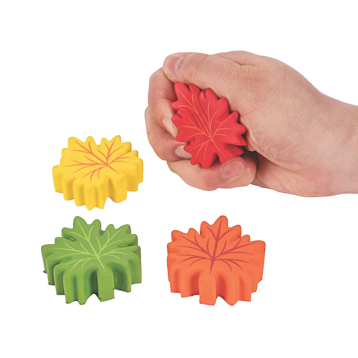 Oriental Trading Mini Leaf-Shaped Stress Toys - 12 Pc.* Stress Balls & Toys