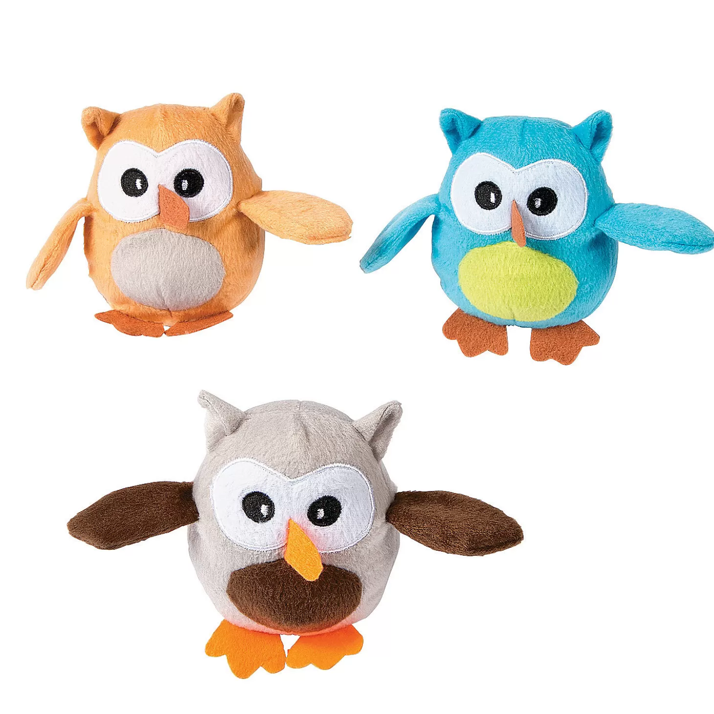 Oriental Trading Mini Plump Stuffed Owls - 12 Pc.* Stuffed Animals & Plush Toys