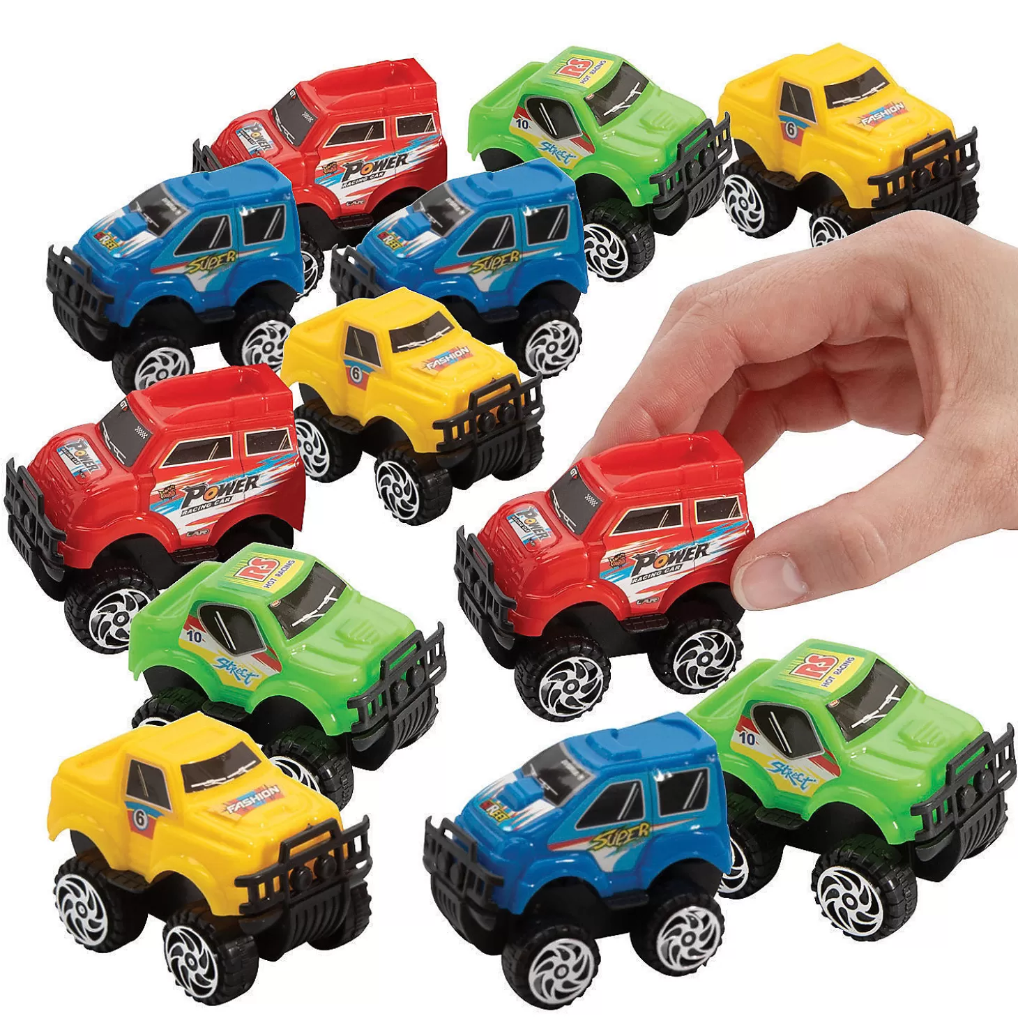 Oriental Trading Mini Pull-Back Monster Trucks - 12 Pc.* Toy Cars