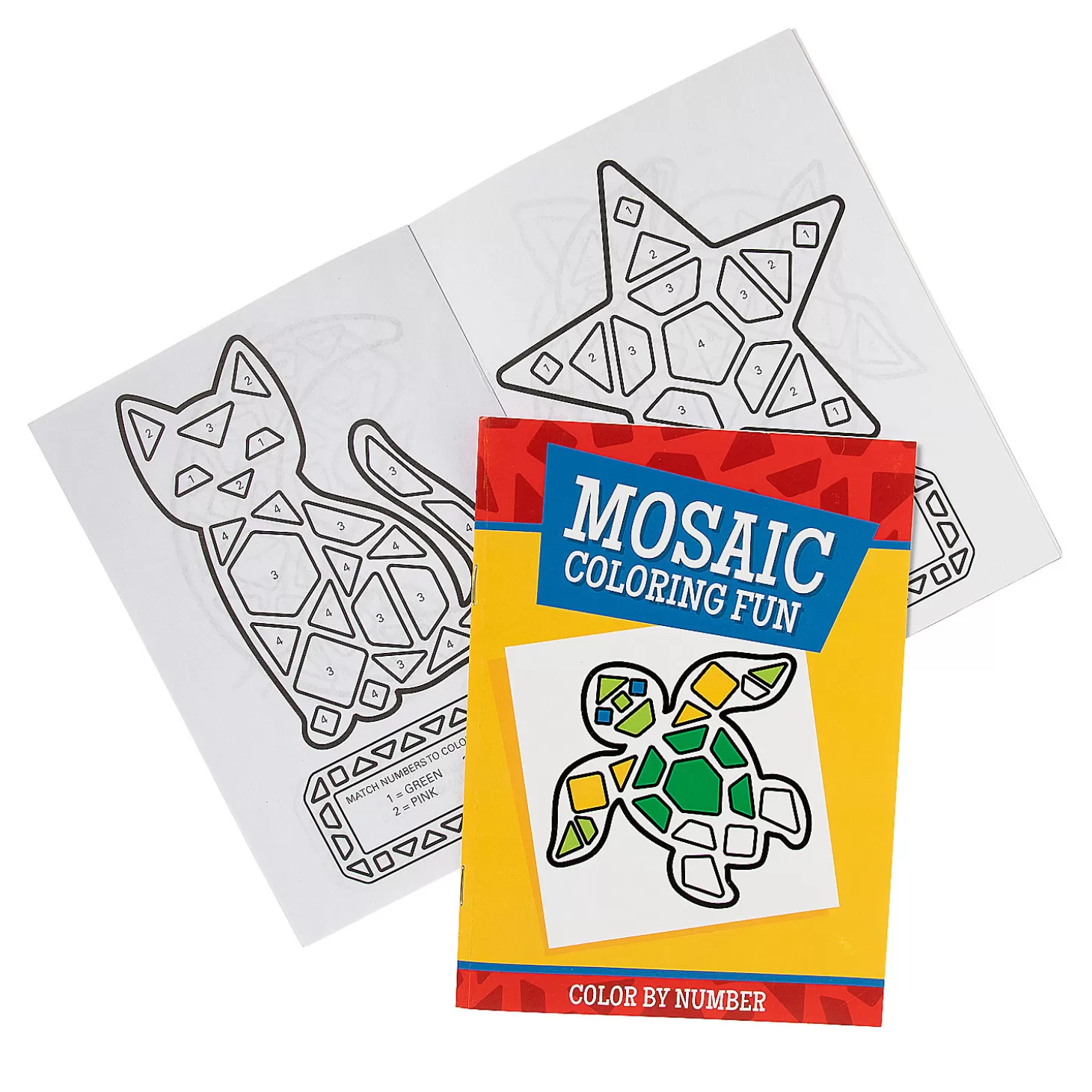 Oriental Trading Mosaic Color By Number Activity Books – 12 Pc.* Activity Books