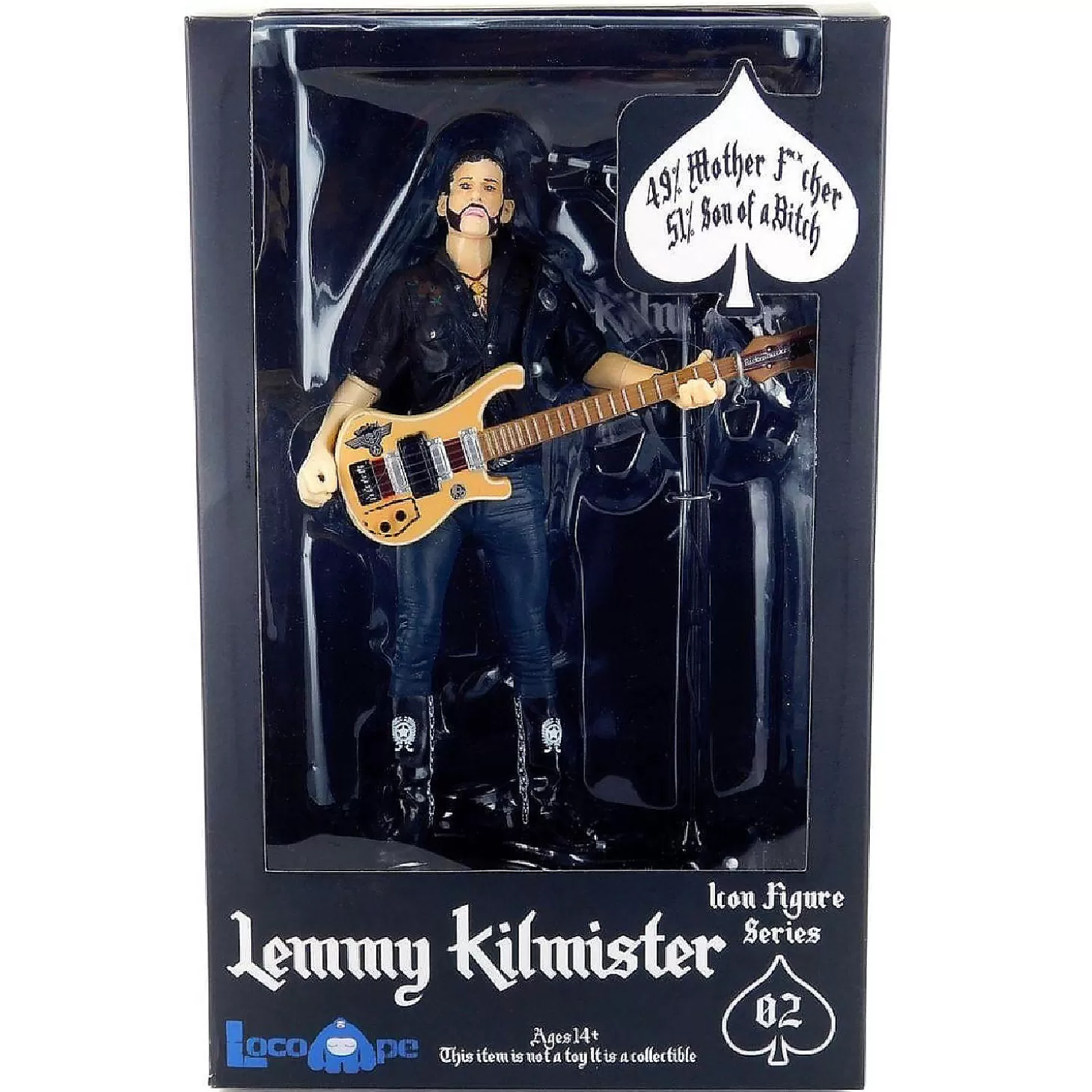 Oriental Trading Motorhead Lemmy Kilmister Deluxe Figure Rickenbacker Guitar Eagle* Character Toys