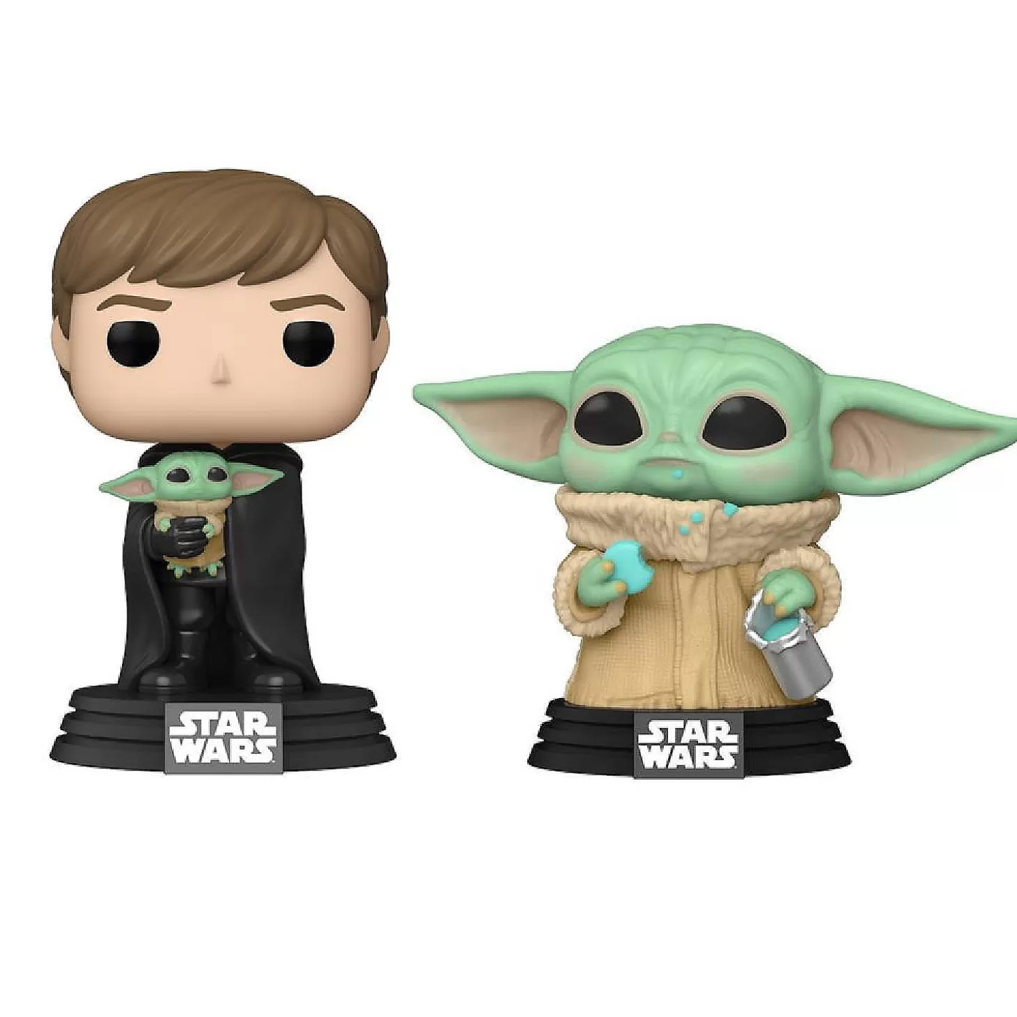 Oriental Trading 2 Pack Funko Pop! Bobbleheads Luke Skywalker & Grogu With Cookies* Character Toys