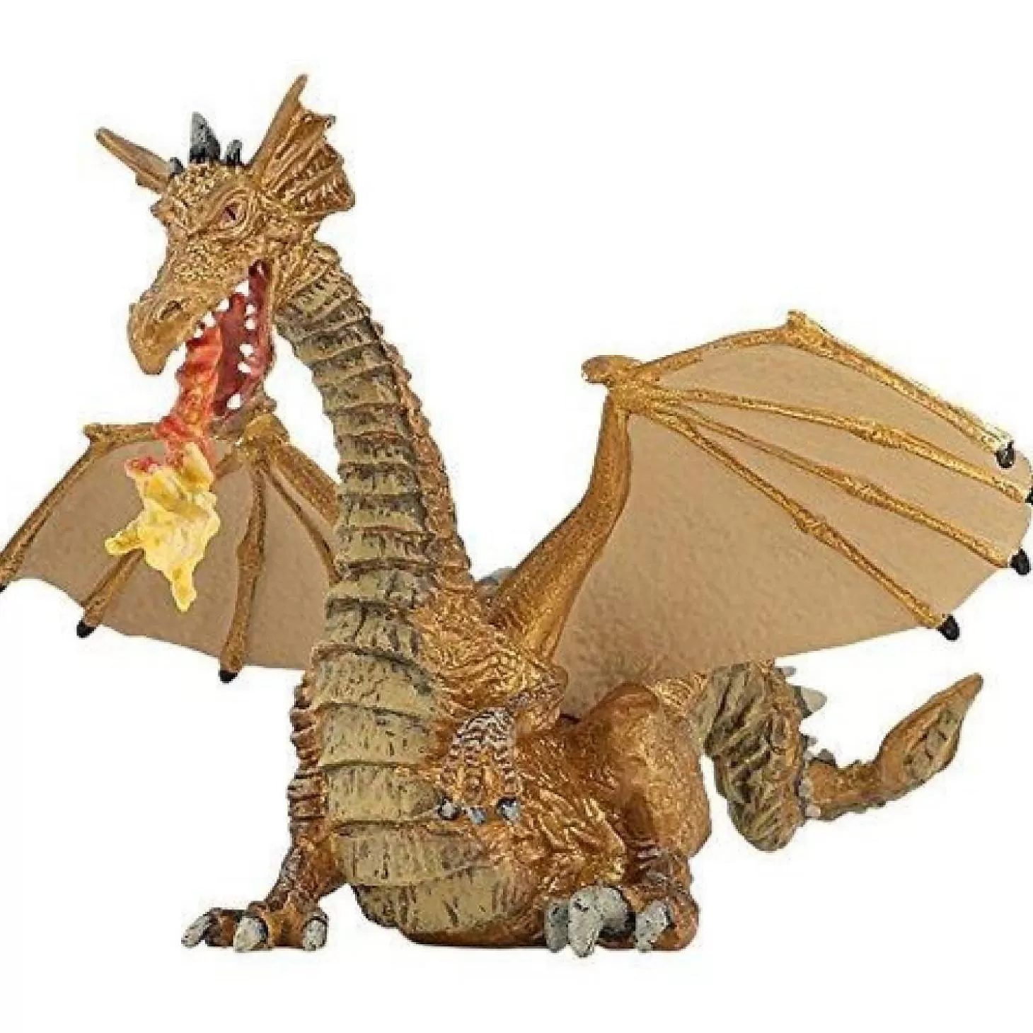 Oriental Trading Papo Gold Dragon With Flame* Character Toys