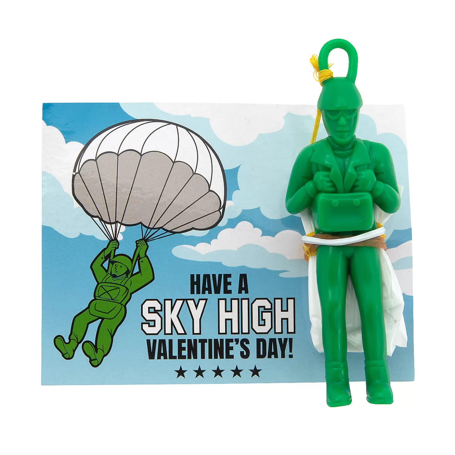 Oriental Trading Paratrooper Valentine Exchanges With Card For 24* Character Toys