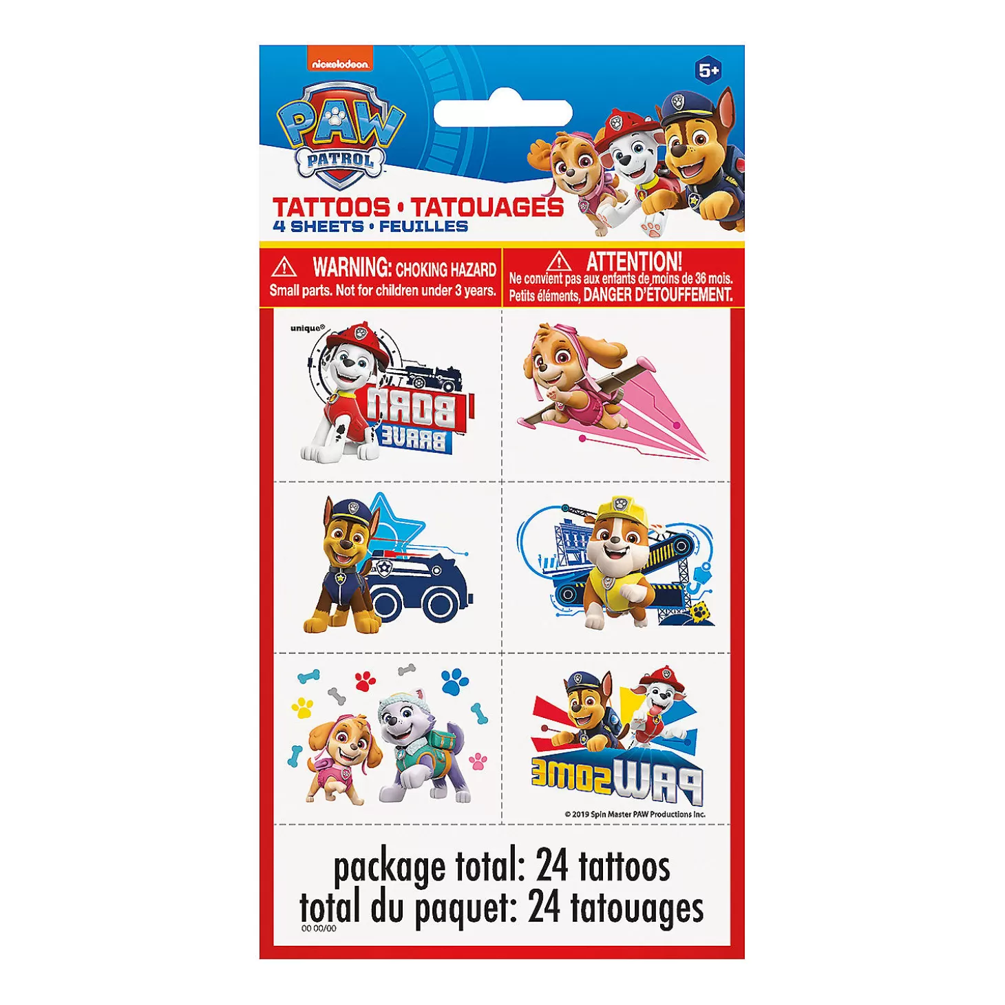 Oriental Trading Paw Patrol™ Temporary Tattoos - 24 Pc.* Temporary Tattoos