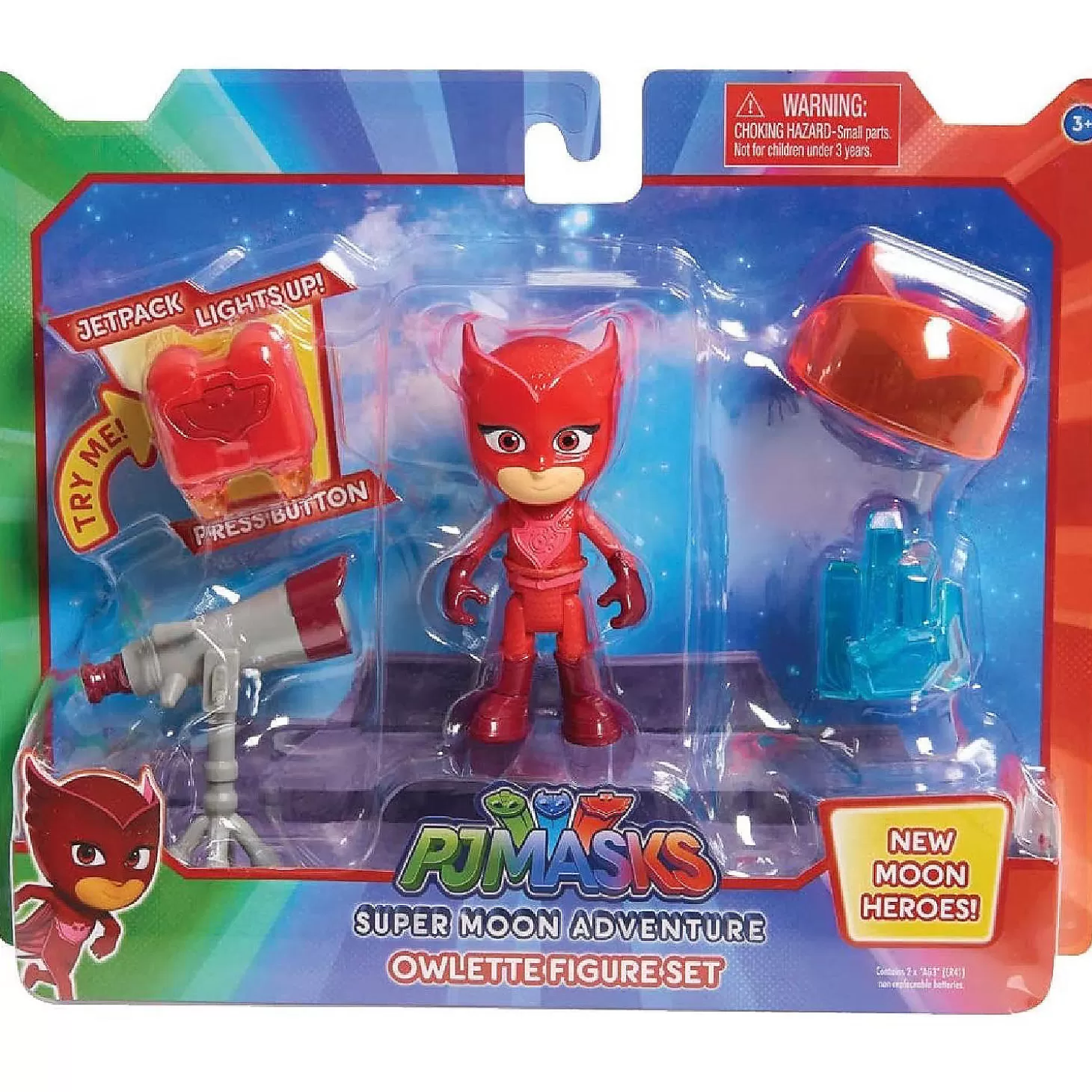 Oriental Trading Pj Masks Super Moon Adventure Figure Set-Owlette* Character Toys