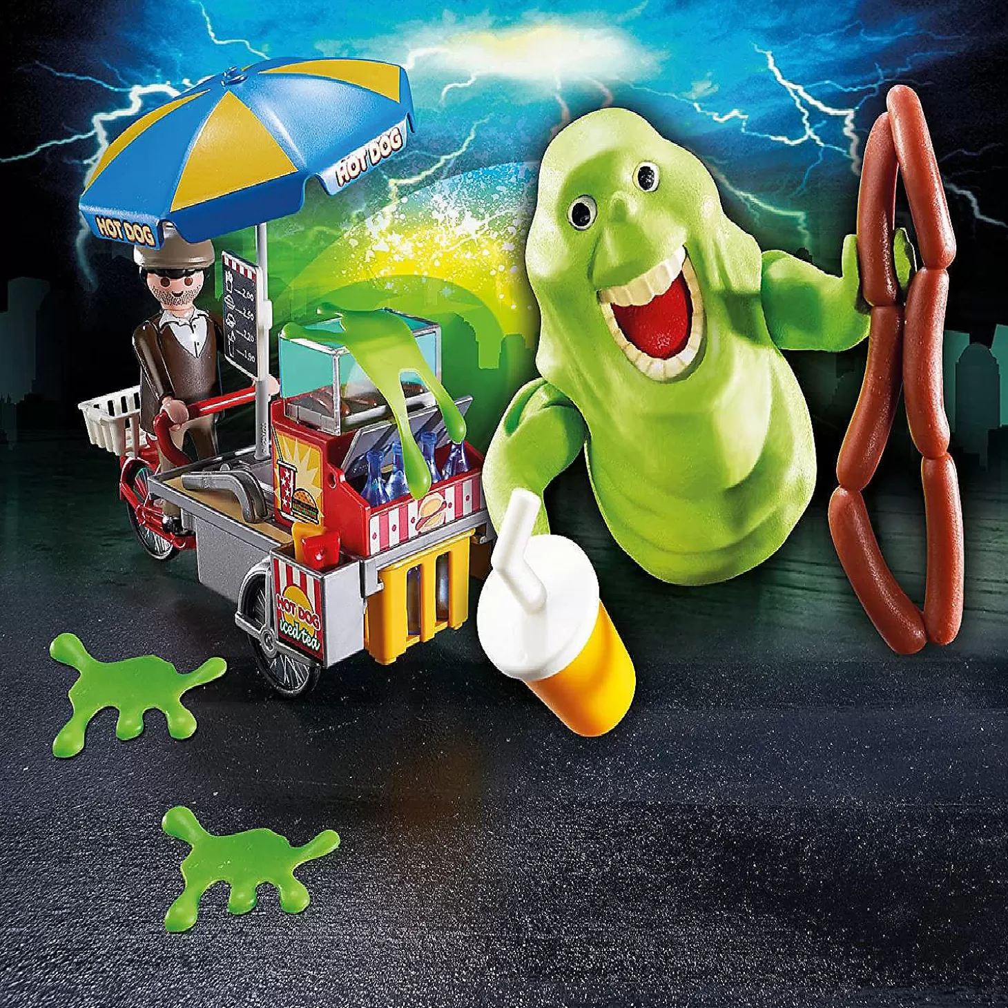 Oriental Trading Playmobil Slimer With Hot Dog Stand* Character Toys