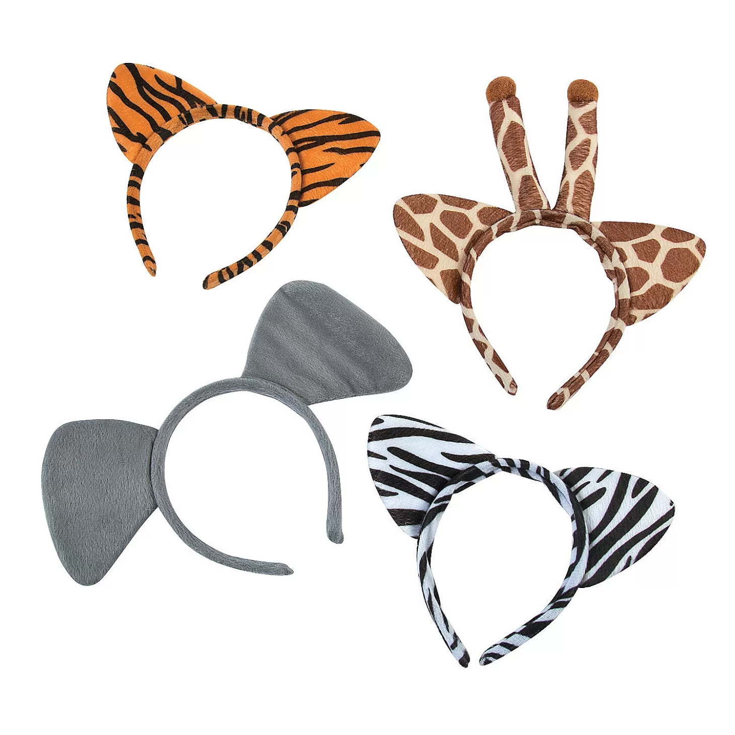 Sale Plush Zoo Animal Ear Headbands - 12 Pc. Accessories For Kids