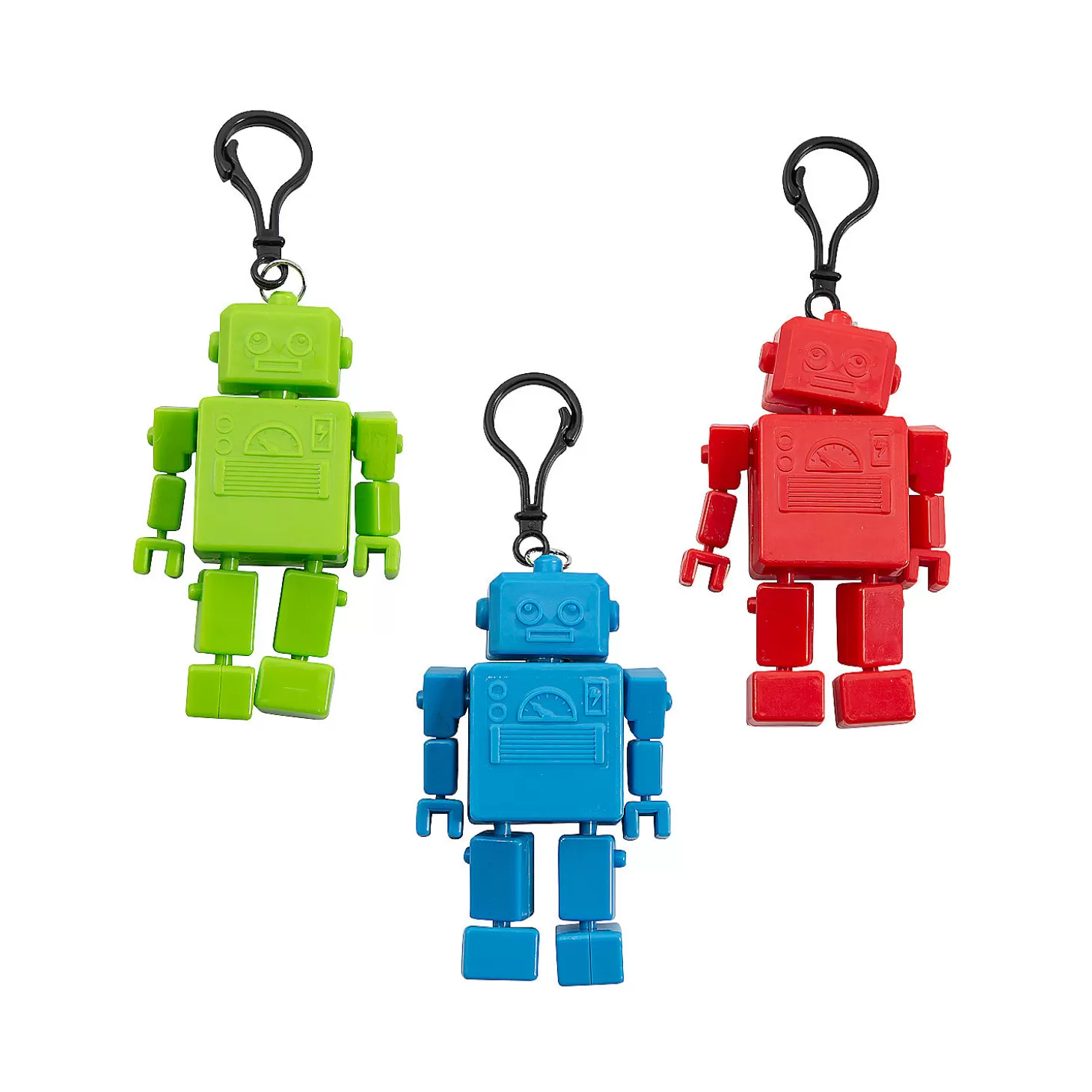 Oriental Trading 4" Robot Articulated Fidget Toy Backpack Clips - 6 Pc.* Fidget Toys & Spinners