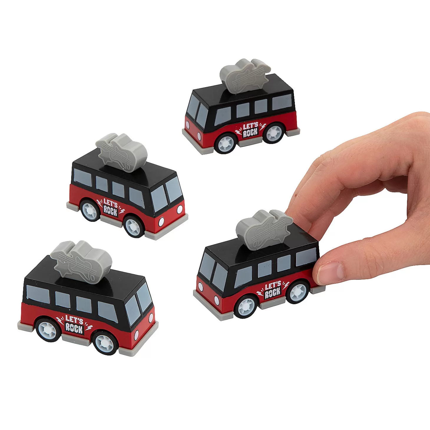 Oriental Trading Rock Star Party Tour Bus Pull-Back Toys – 12 Pc.* Toy Cars