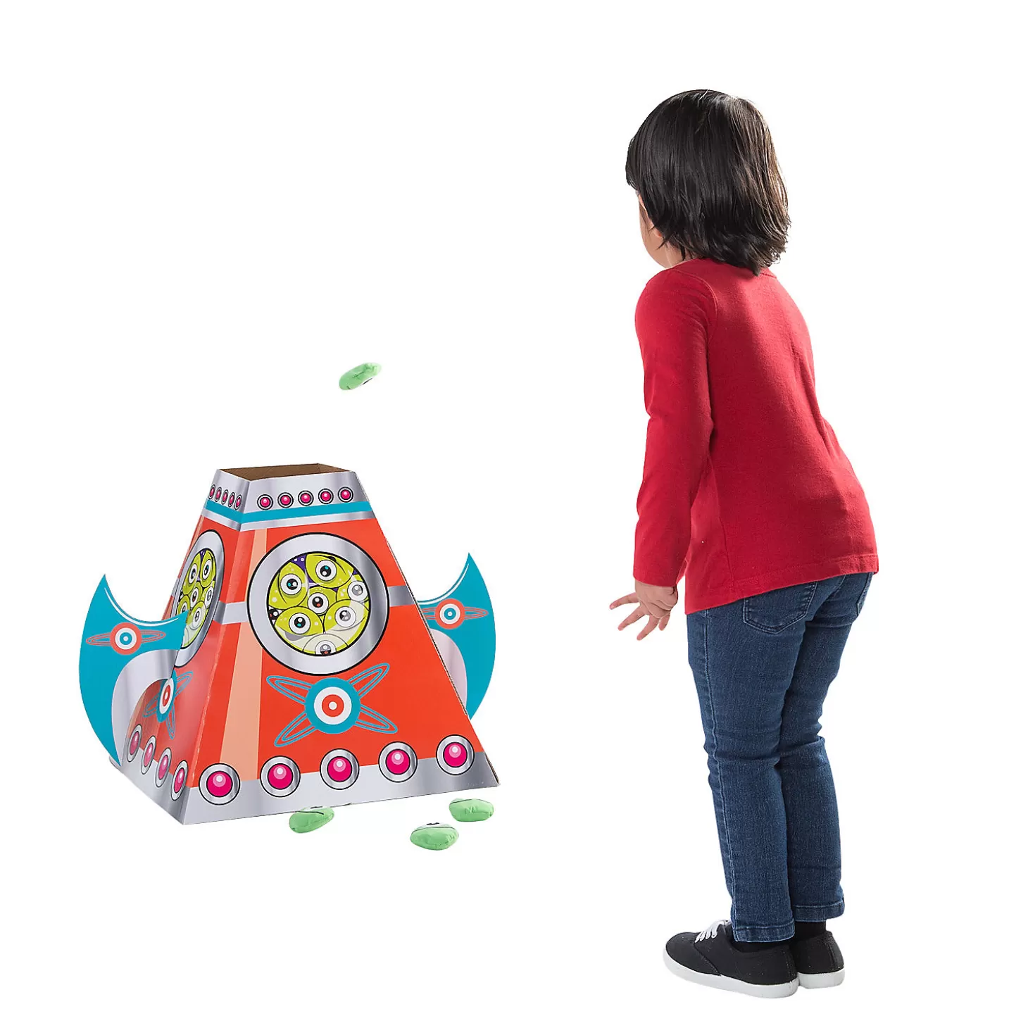 Oriental Trading Space Rocketship Toss Game* Bean Bag & Ring Toss