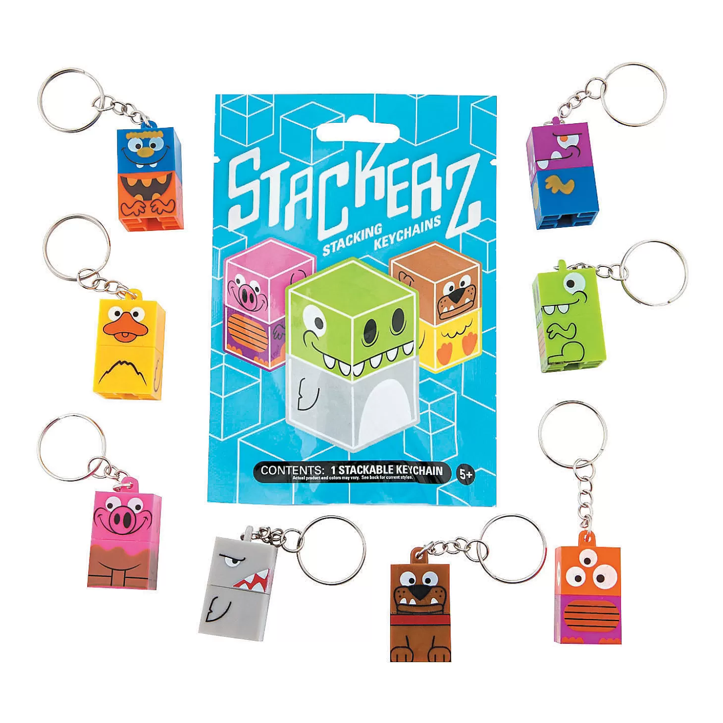 Oriental Trading Stackerz Keychain Blind Bags - 12 Pc.* Character Toys