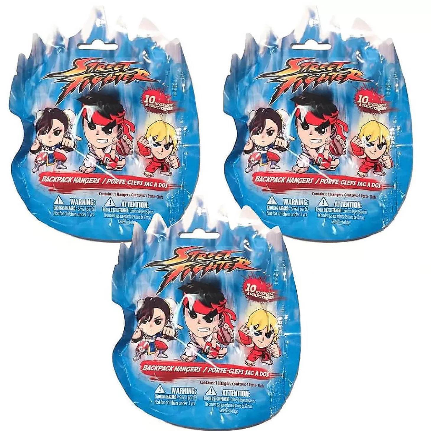 Oriental Trading Street Fighter Blind Bagged 2-Inch Figure Hanger Lot Of 3* Character Toys