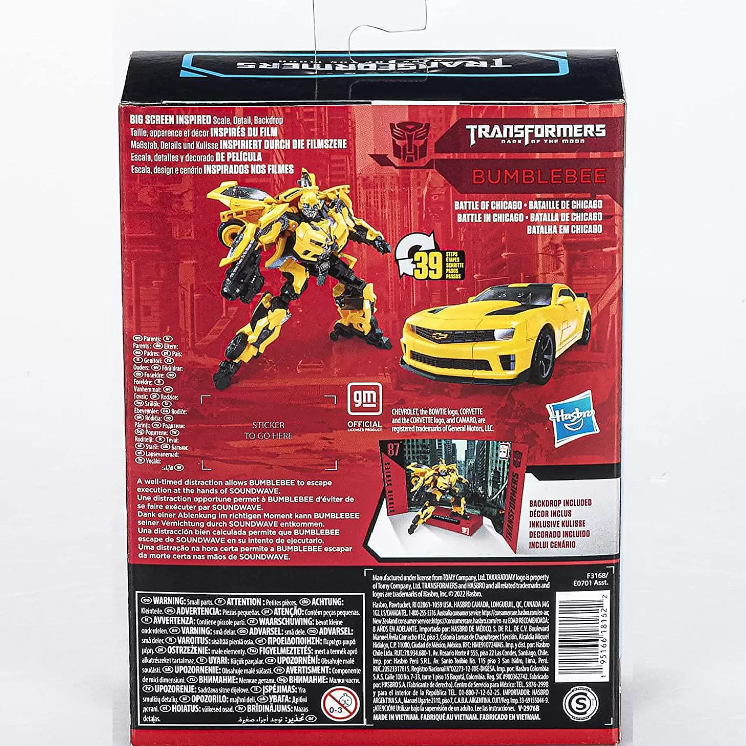 Oriental Trading Transformers Studio Series 87 Dark Of The Moon Bumblebee* Character Toys