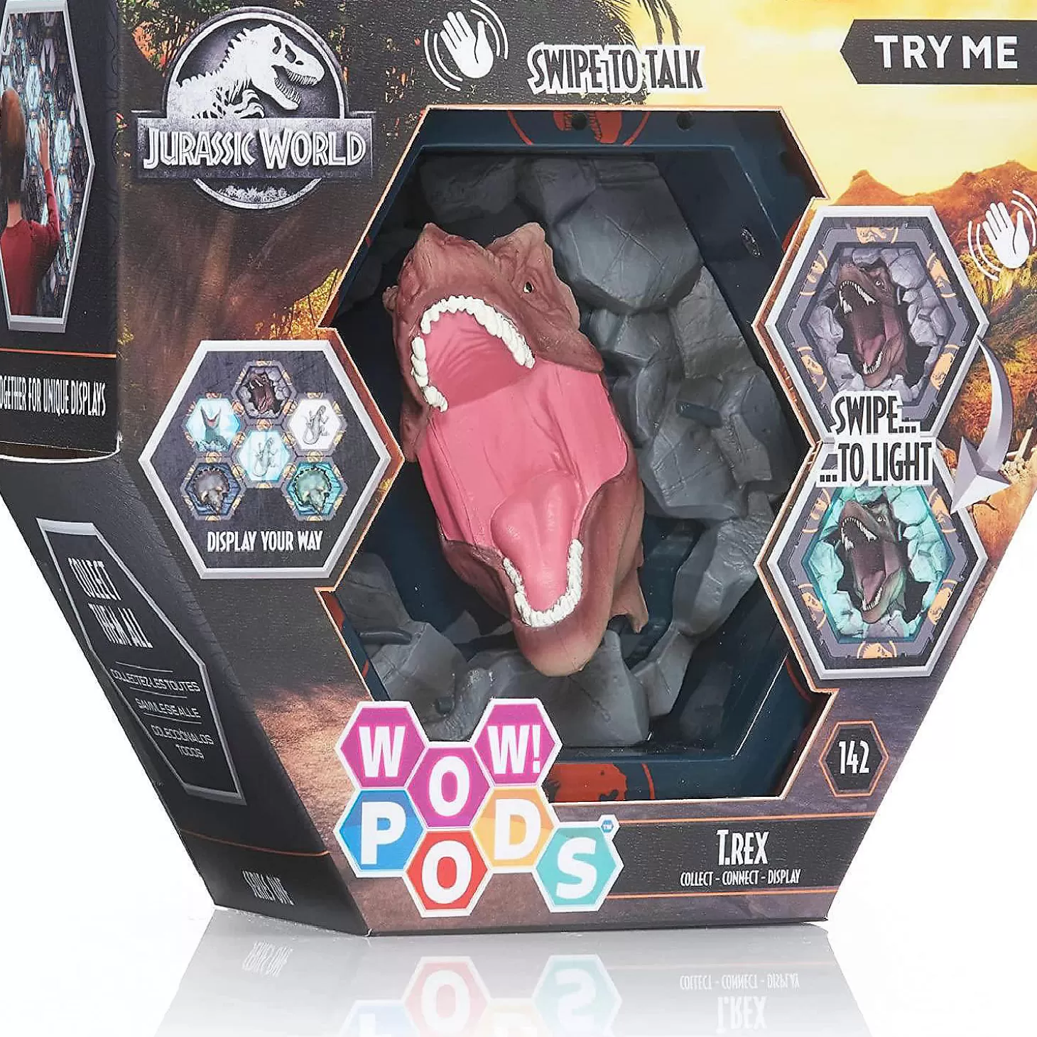 Oriental Trading Tyrannosaurus T. Rex Jurassic World Camp Cretaceous Wow Pods Light-Up Figure Wow! Stuff* Character Toys