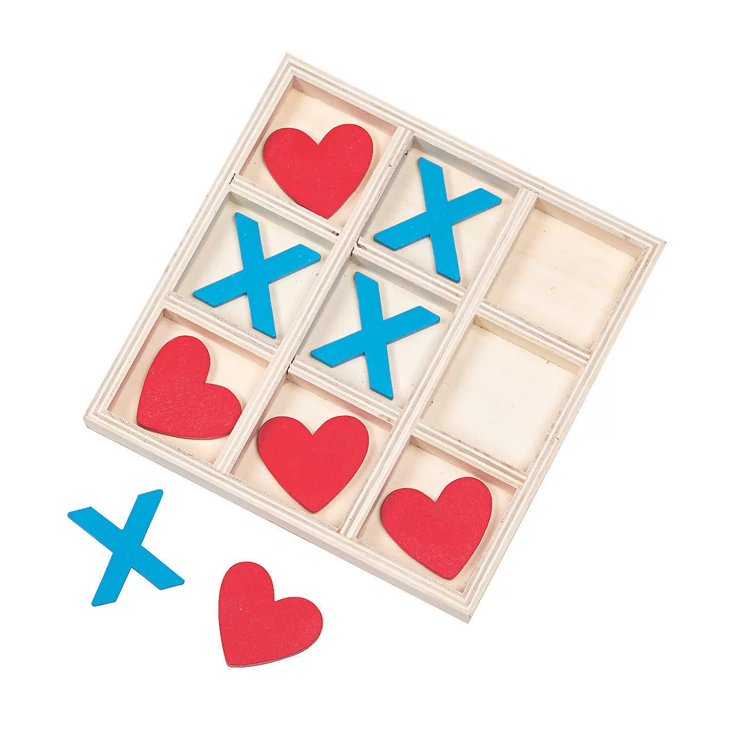 Oriental Trading Valentine's Day Wooden Tic-Tac-Toe Game* Games