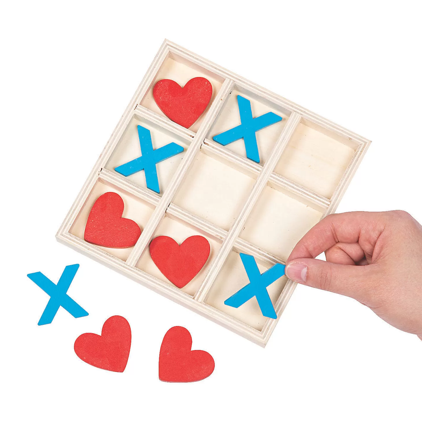 Oriental Trading Valentine's Day Wooden Tic-Tac-Toe Game* Games