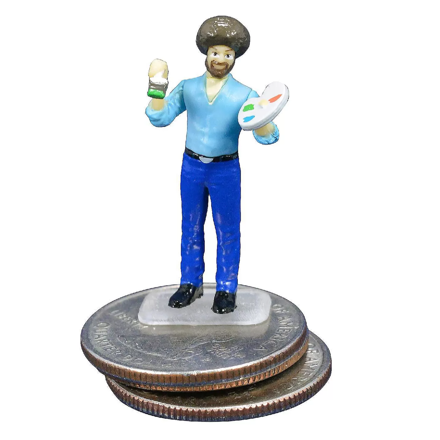 Oriental Trading Worlds Smallest Micro Figure Bob Ross* Character Toys