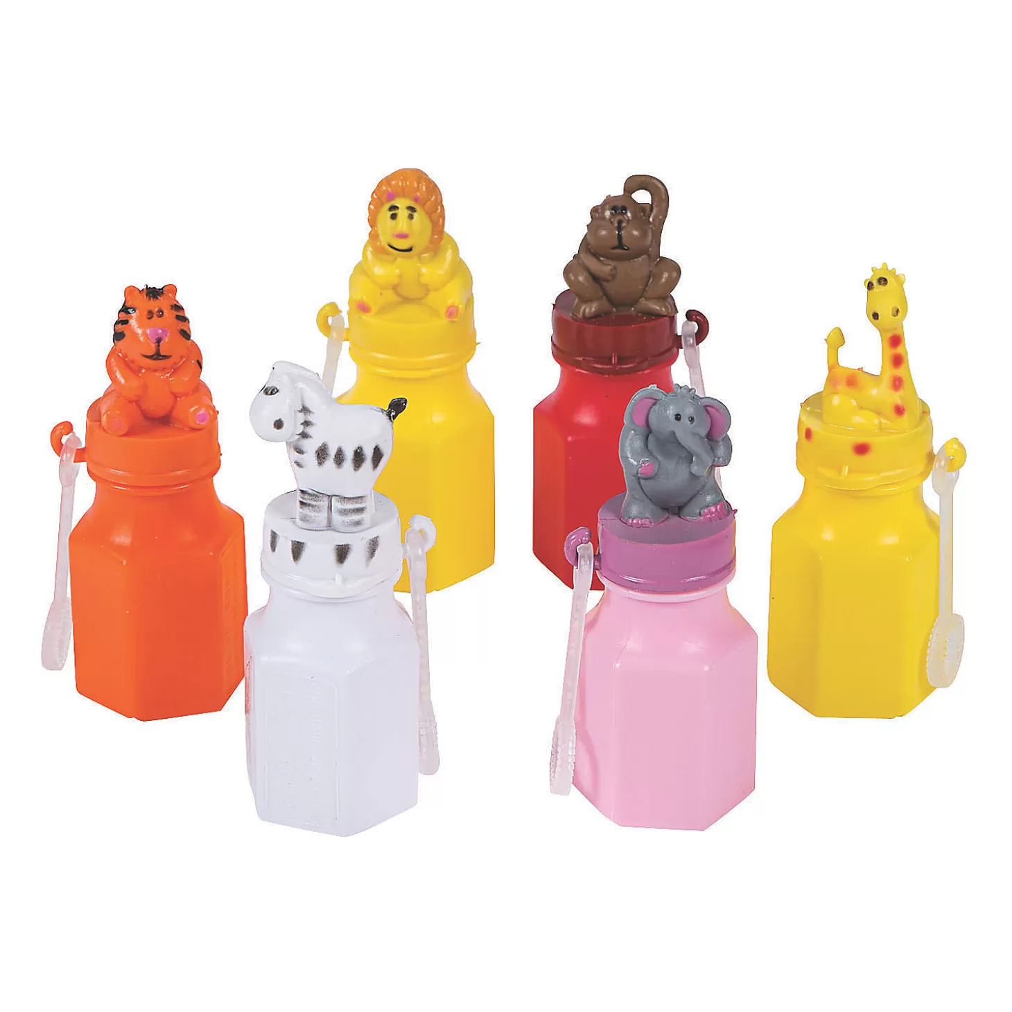 Best Sale Zoo Animal Character Bubble Bottles - 12 Pc. Bubbles